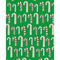 Gift Wrap (24"x100') DOTTY CANDY CANE